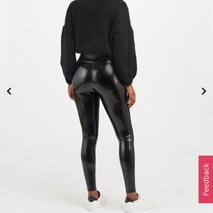 Spanx patent leather leggings, never been used